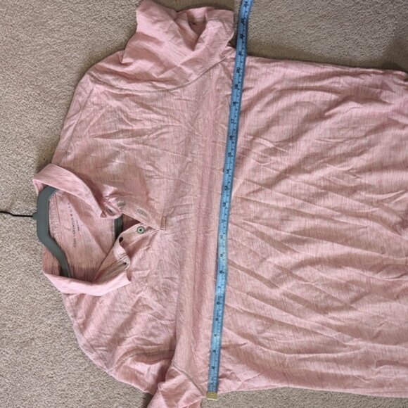 John Varvatos Polo Preppy Tennis Prep Old Money Casual Shirt Pink L - Picture 5 of 7